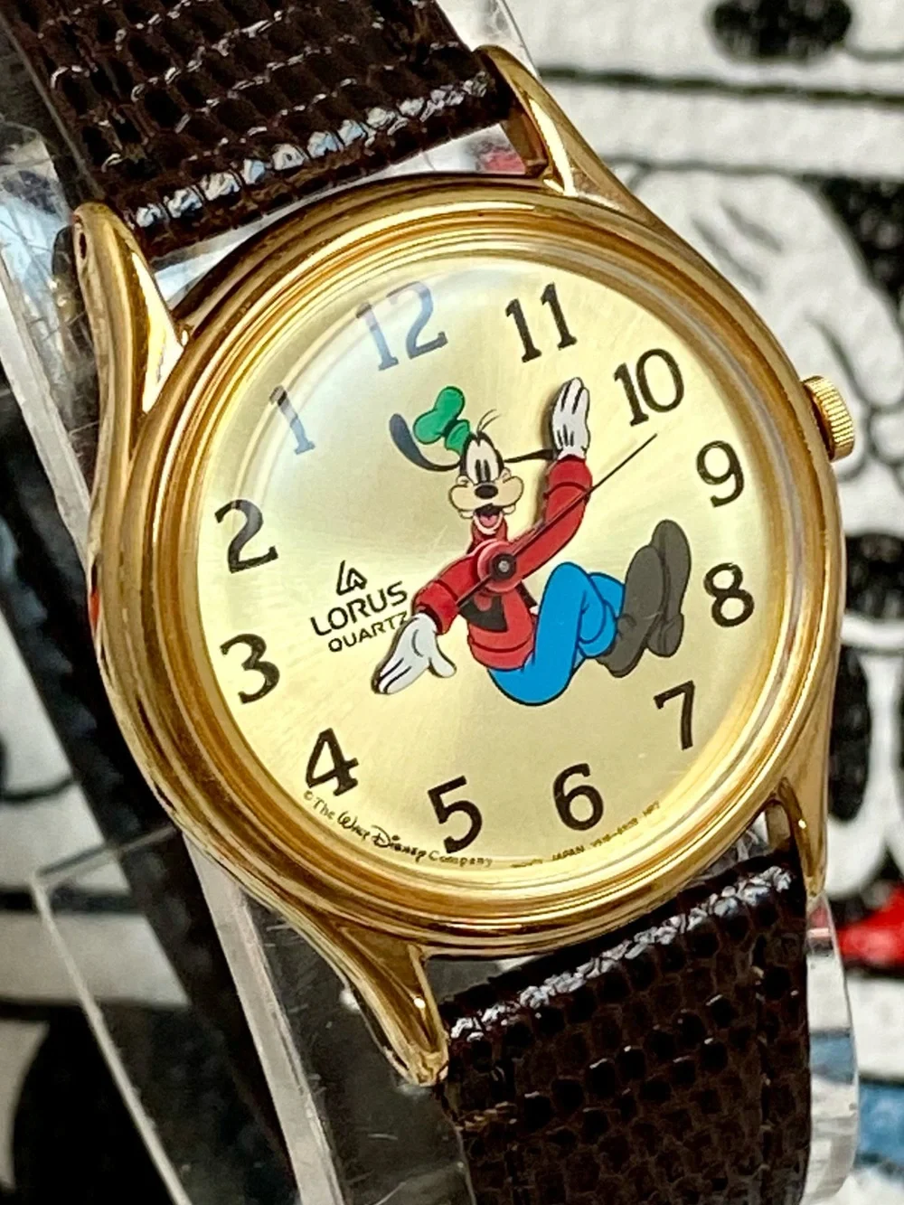 Vintage Disney X Lorus by Seiko Backwards Running Goofy Watch